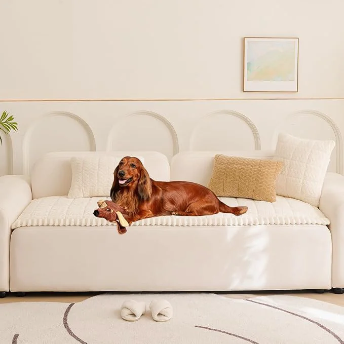 Minimalist Sofa Cover Fuzzy Couch Cover for Pet Couch Covers for Dogs Washable Non-Slip Elite