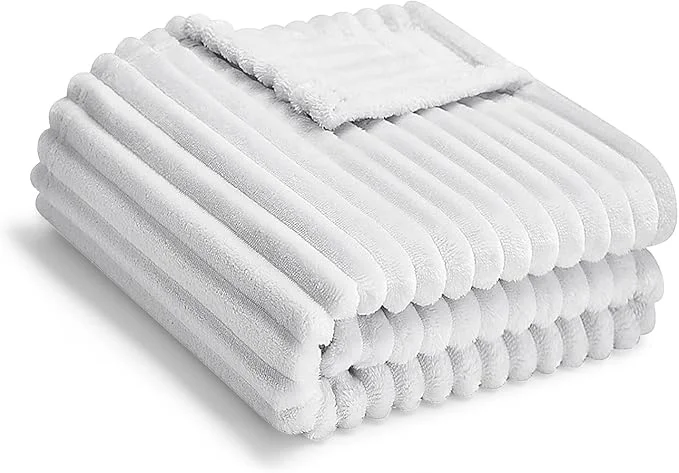 Easy-to-Use Soft Fleece Baby Blanket Ultra Cozy Grey Baby Blankets Dependable