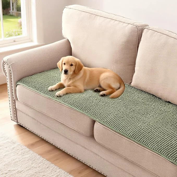 Superior H.VERSAILTEX Plush Chenille Couch Cover Detailed