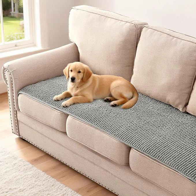 Sustainable H.VERSAILTEX Plush Chenille Couch Cover Recyclable