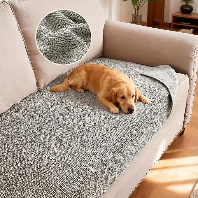 Contemporary H.VERSAILTEX Non Slip Pet Couch Cover Chenille Dog Bed Protector Thick Soft Enhanced