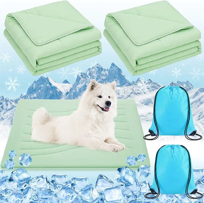 Environmentally Friendly 2 Pack Cooling Dog Blankets Verified