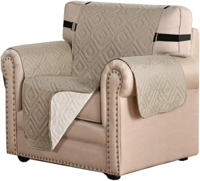 Lightweight H.VERSAILTEX Reversible Chair Cover Furniture Protector Anti-Slip Couch Cover Crafted