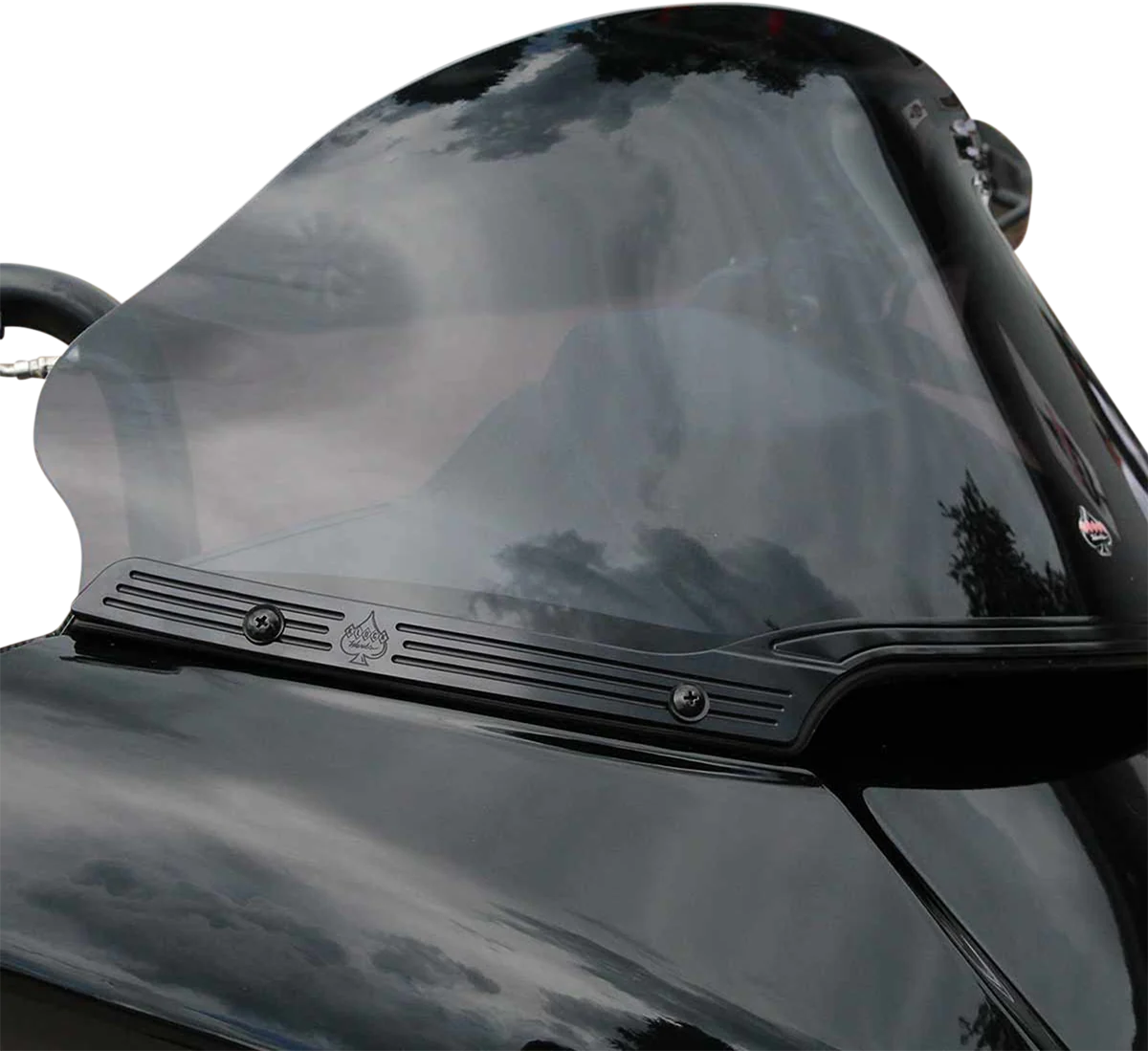 Selected KLOCK WERKS Windshield Trim - KERF - Blacked Out KWW-01-0582 Sophisticated