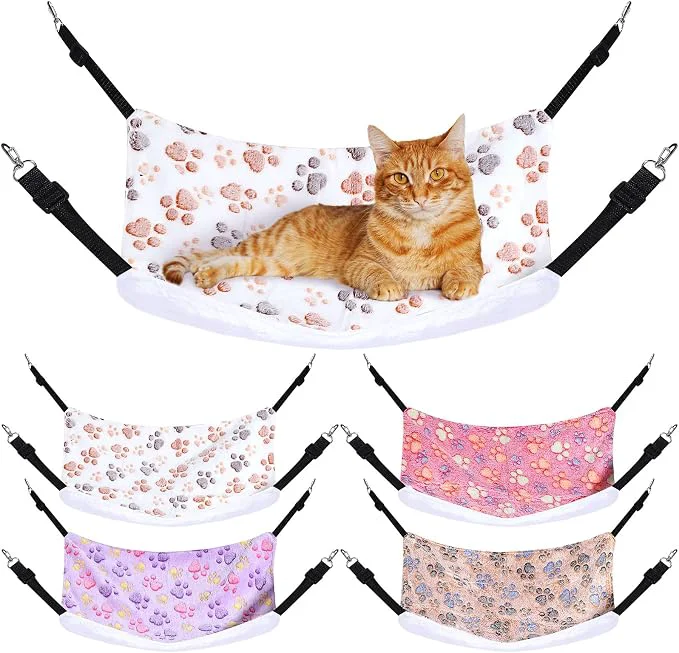 Traditional Geelin 4 Pcs Cat Hammock for Cage Hanging Soft Pet Hammock Bed Comfortable