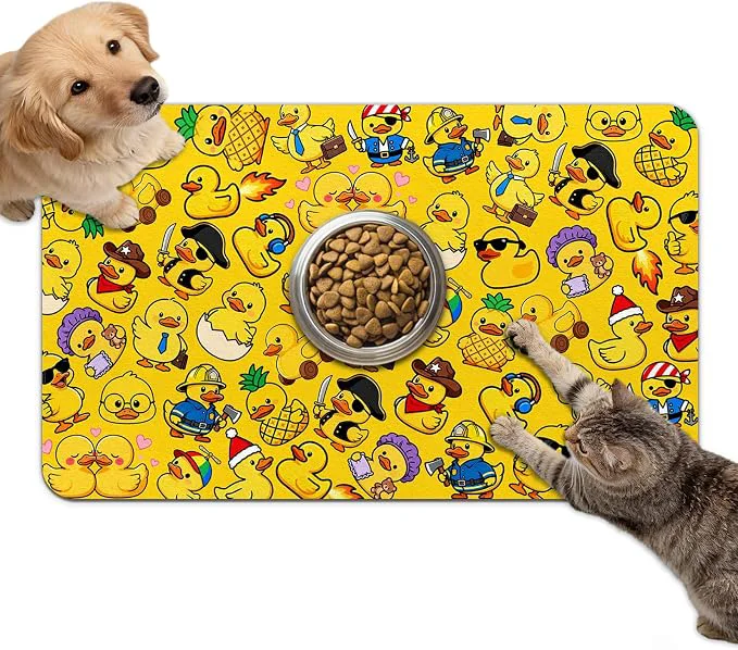 Comfortable Dog Food Mat for Bowls Absorbent Quick Dry Dog Cat Mats for Food and Water Advanced