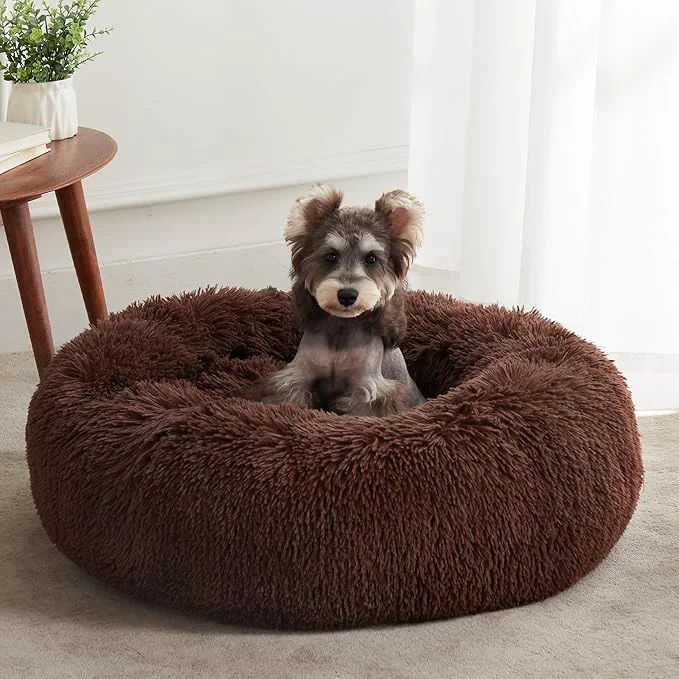 Unique WESTERN HOME WH Calming Dog Bed Cat Bed Anti-Anxiety Donut Dog Cuddler Bed Convenient