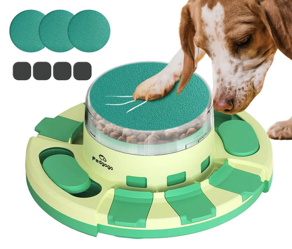 Original Design pedgogo File Toy with 4 Non-Slip Pads Slow Feeder Dog Puzzle Prestigious