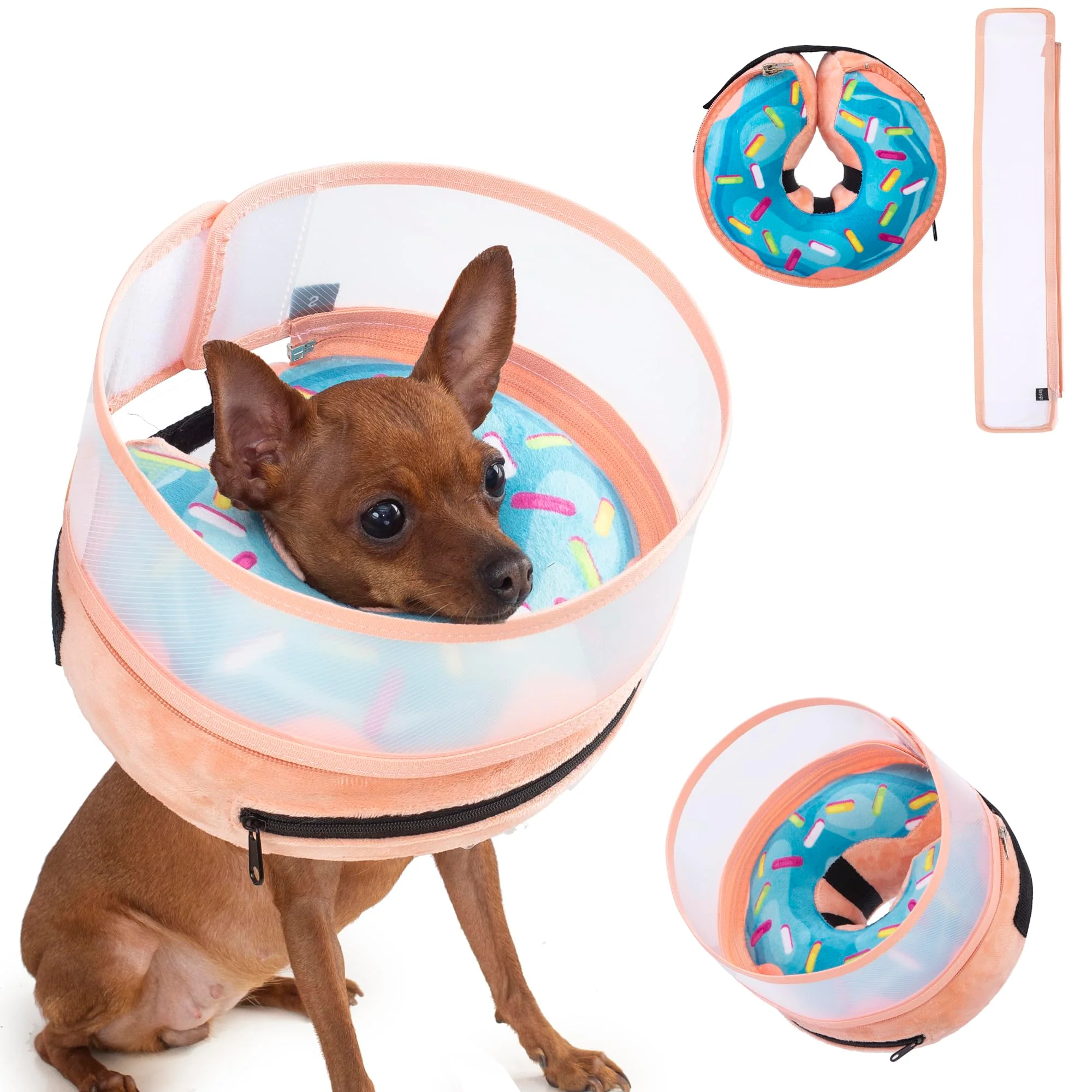 Specialty Mariyago Inflatable Donut Cone Collar for Dogs Cats Soft Neck Recovery Shield Small Donut Blue Artisan
