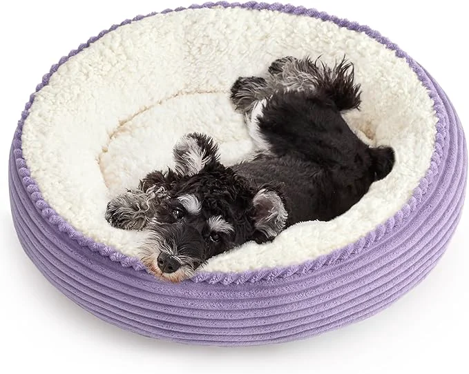 Next-Generation Love's cabin Round Donut Cat and Dog Cushion Bed 25in Pet Bed Official