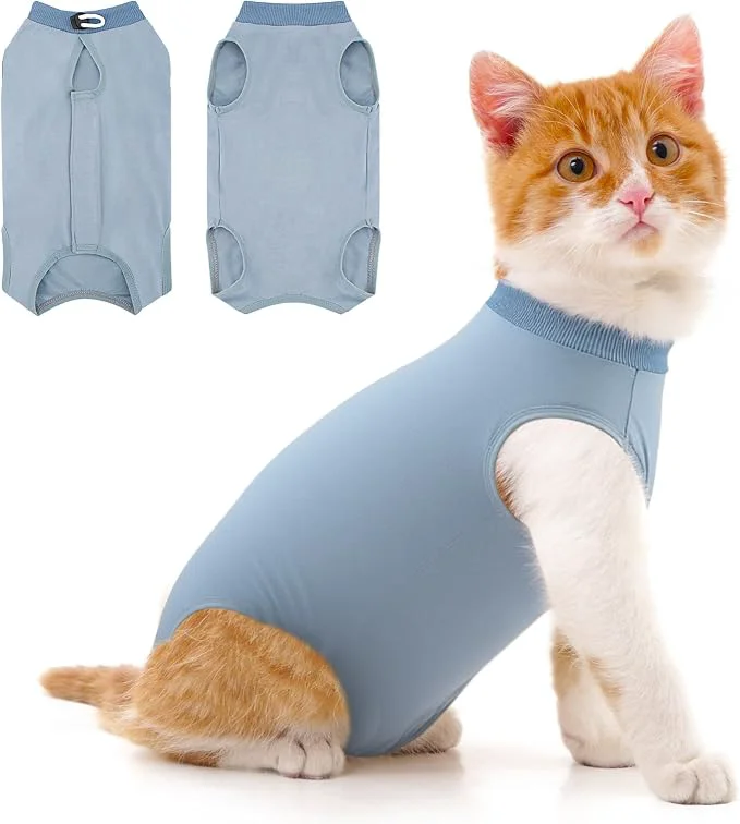 Professional Coppthinktu Cat Recovery Suit for Abdominal Wounds or Skin Diseases Cat Onesie User-Friendly