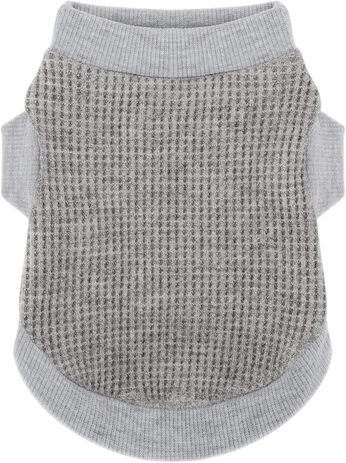 Solid Cozy and Functional Dog Shirts for Small Puppies Stretchable Gray Attire World-Class