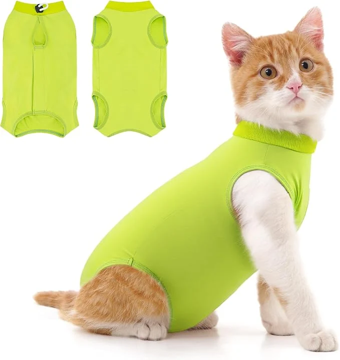 Relaxed Coppthinktu Cat Recovery Suit for Abdominal Wounds or Skin Diseases Cat Onesie Safe