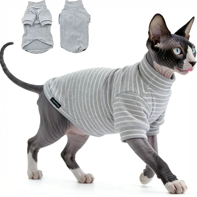 Selected Fleece Sphynx Cat Clothes Soft Hairless Cat Clothes Pullover Cat Sweater Innovative
