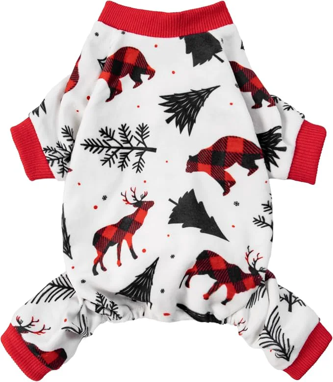 Professional Fitwarm Reindeer Dog Christmas Pajamas Winter Doggy Clothes User-Friendly