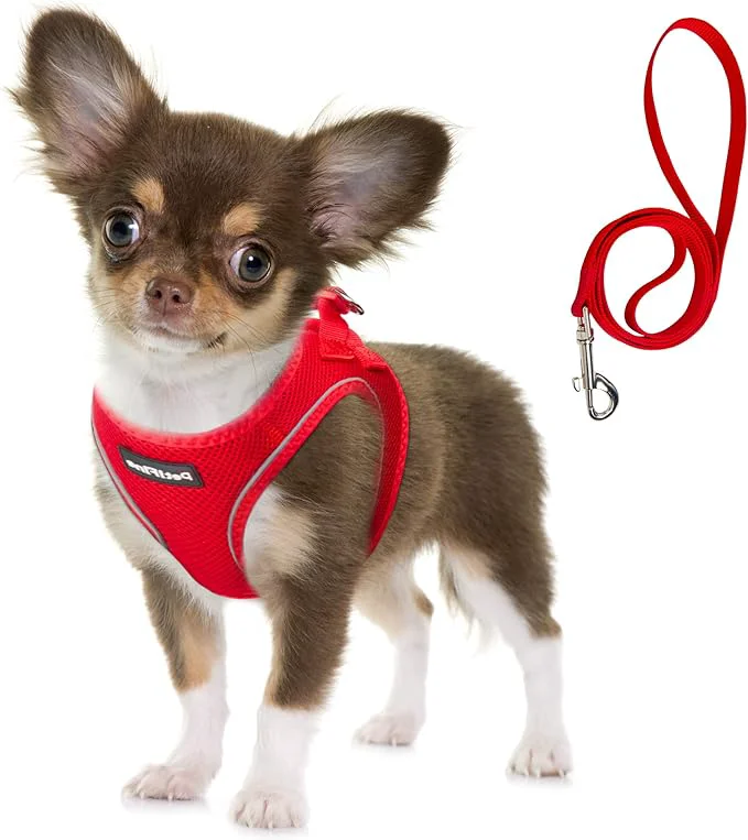 Functional Fida Comfy Dog Harness with Leash Soft Puppy Vest Escape Proof Breathable Fine