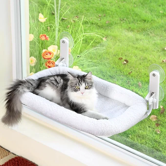 Carefully Designed Zakkart Foldable Cat Hammock for Window Prestigious