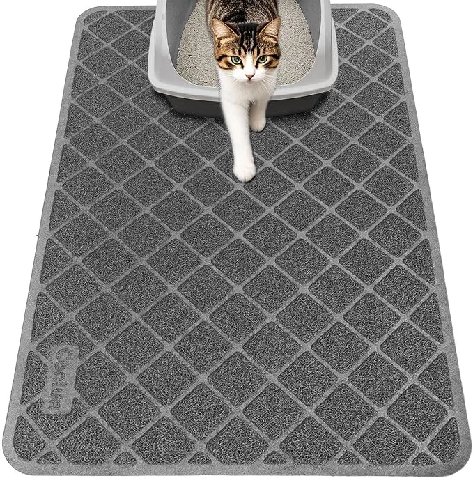 Fine Crafted Cat Litter Mat Litter Trapping Mat Less Waste Cat Litter Box Mat Soft on Practical