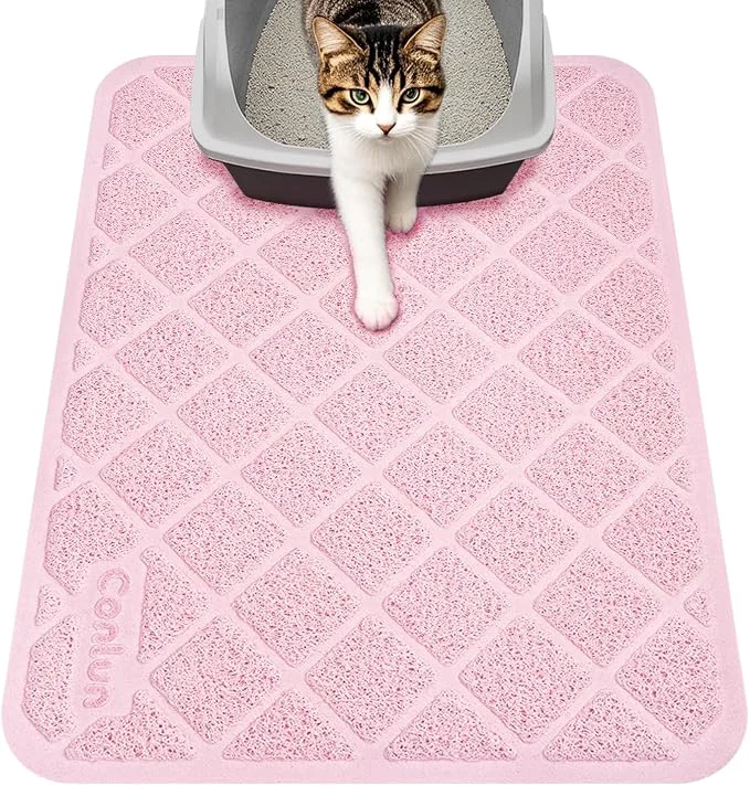 Relaxed Cat Litter Mat Litter Trapping Mat Less Waste Cat Litter Box Mat Traditional