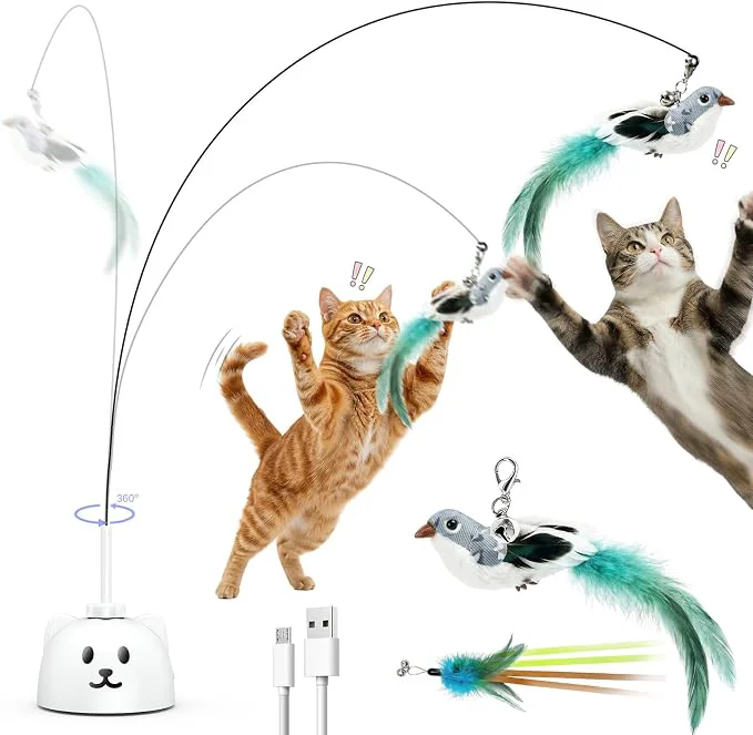 Solid Interactive Cat Toys for Indoor Cats Long-Lasting