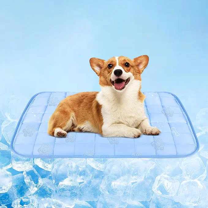 Smart RIOGOO Dog Cooling Mat Dog Blanket Washable Cool Fabric Internal Waterproof Long-Lasting