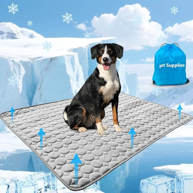 Comfortable Dog Cooling Mat for Dogs Pet Cooling Pad Bed for Dog Easy Washable for All Official