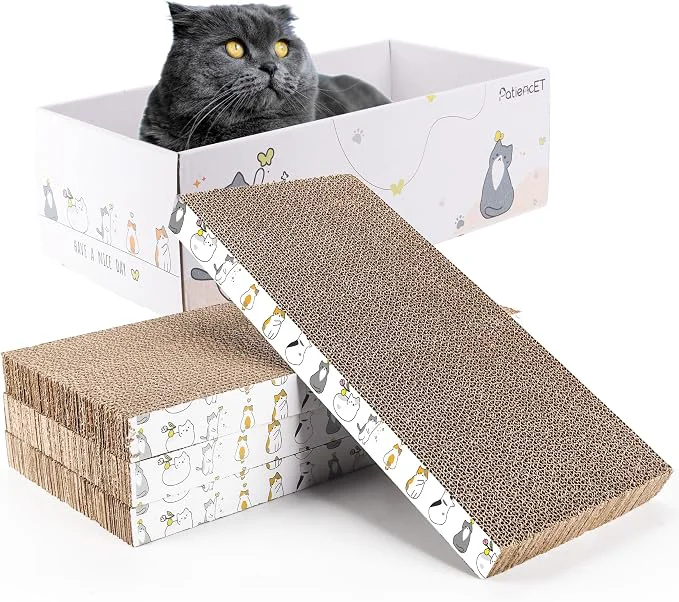 Safe PatiencET 4 Pack Cat Scratch Pad Enhanced