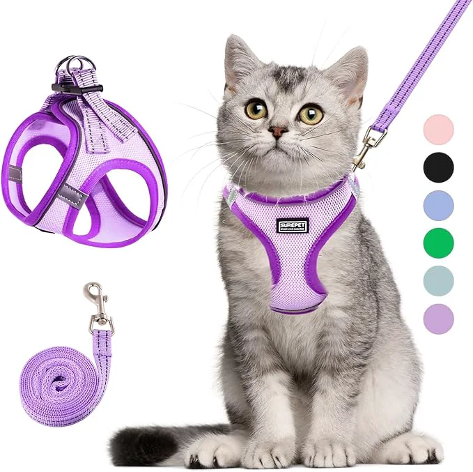 Elite Cat Harness and Leash Set Soft and Breathable Vest Healthy