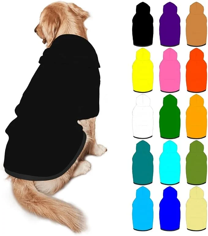 Fashionable Custom Dog Hoodie Personalized Photo Text Logo Name Dog Clothes Soft Warm Classic