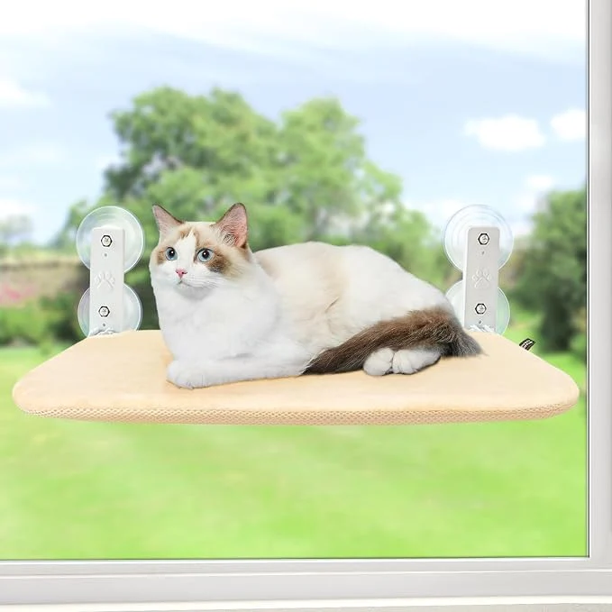 Smart Sunhoo Cat Window Hammock Perch Cordless Perches Window Sill Seat Bed Foldable Efficient