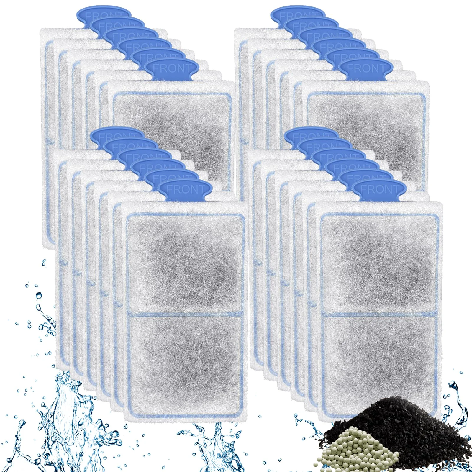 Green Driamor 24-Pack PF-S Filter Cartridges for PF10 Power Filters Zeolite-Enhanced Small Tank Filtration Quality