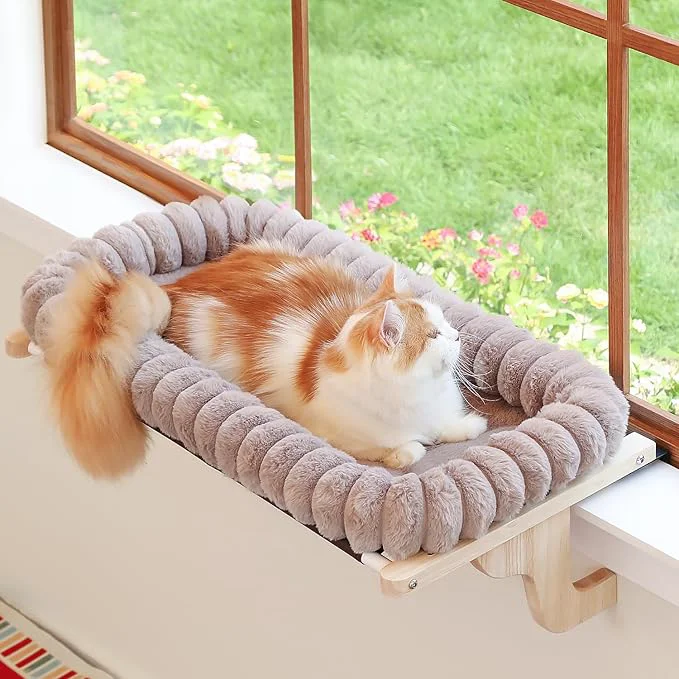High-Grade Zakkart SnugCloud Cat Window Perch Versatile