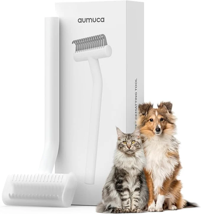 Elite aumuca Undercoat Rake for Cats Small Medium Dogs – Deshedding Brush Unique