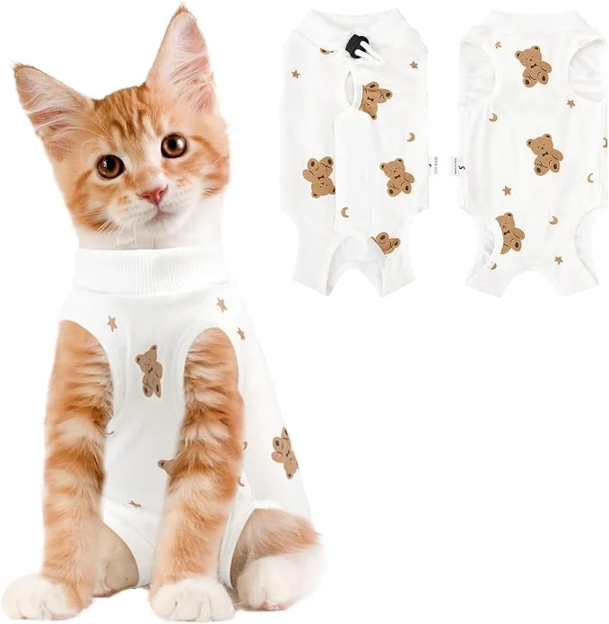 Convenient Coppthinktu Cat Recovery Suit Female Breathable Cat Onesie After Surgery Female Verified