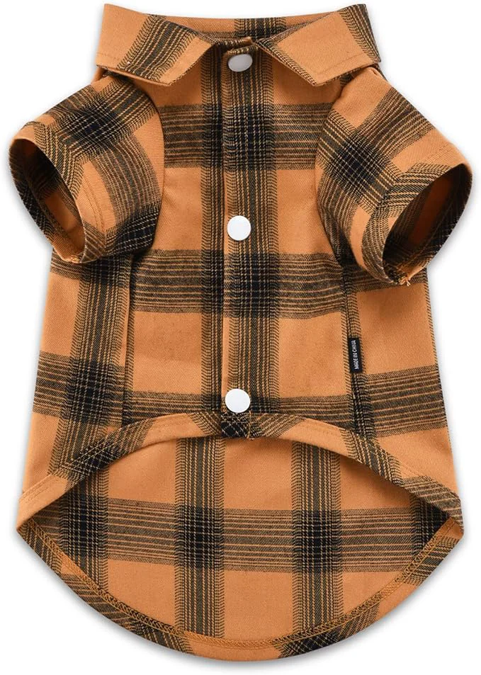 Dependable Koneseve Dog Shirt Plaid Dog Clothes Verified