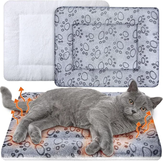 World-Class VitalCozy 2 Pack Self Warming Cat Mat Self Heating Pad Bed Reversible Machine Carefully Designed
