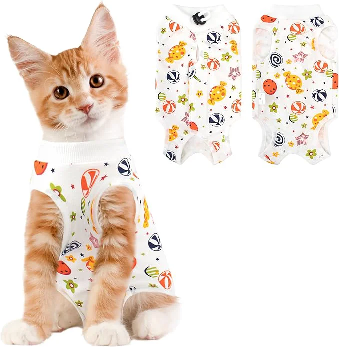 Versatile Cat Recovery Suit Female Breathable Cat Onesie After Surgery Female Carefully Designed