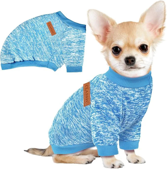 Refined 1 Pc Dog Sweaters for Small Dogs Girl Boy Winter Fleece Clothes Warm Soft Dog High-Grade