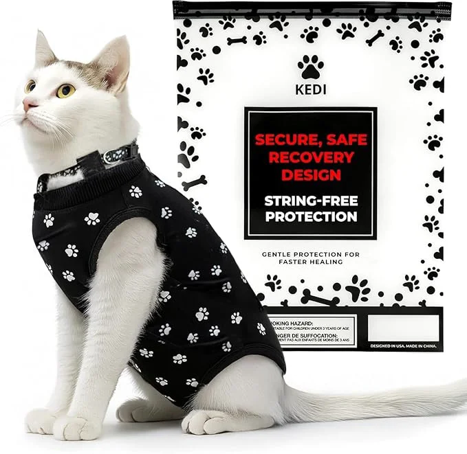 Responsible Cat Surgery Recovery Suit Female Cat Onesie Efficient