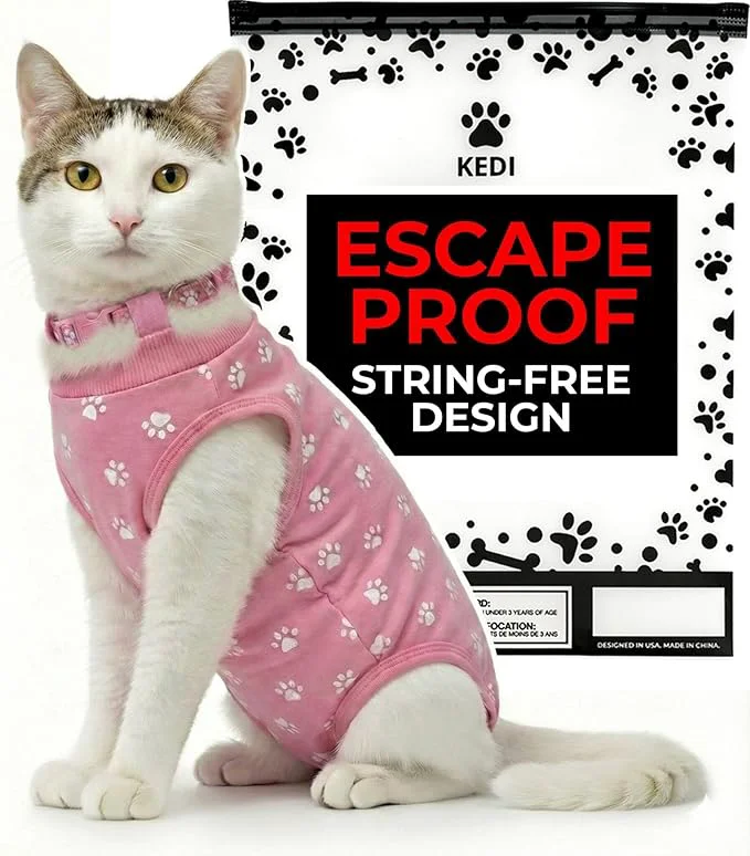 Exclusive Cat Surgery Recovery Suit Female Cat Onesie User-Friendly