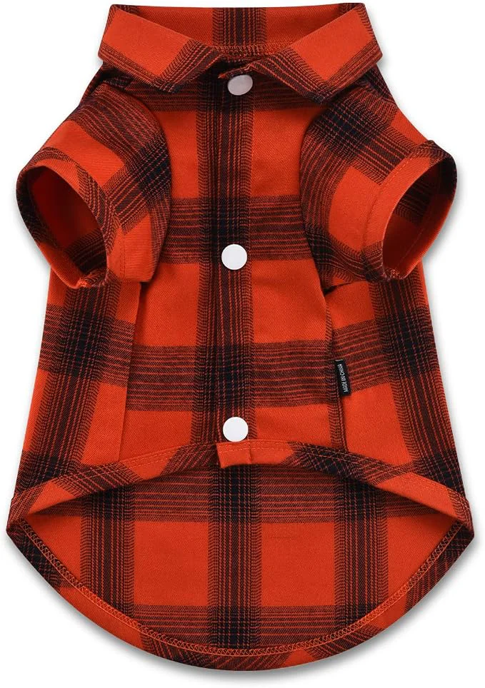 Superior Koneseve Dog Shirt Plaid Dog Clothes Exclusive