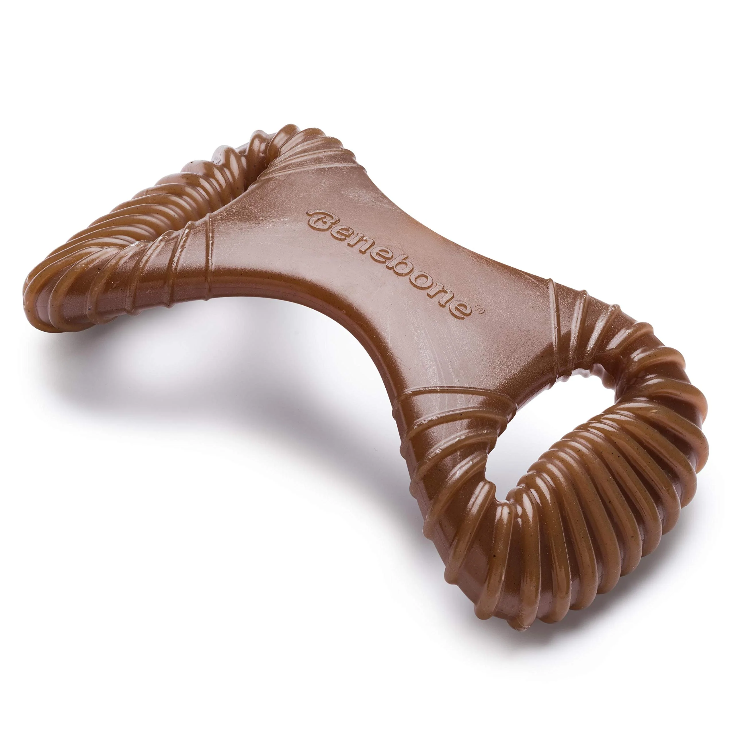 Original Design Benebone Dental Durable Dog Chew Toy for Aggressive Chewers – Peanut Flavor Made in USA Large High-Quality
