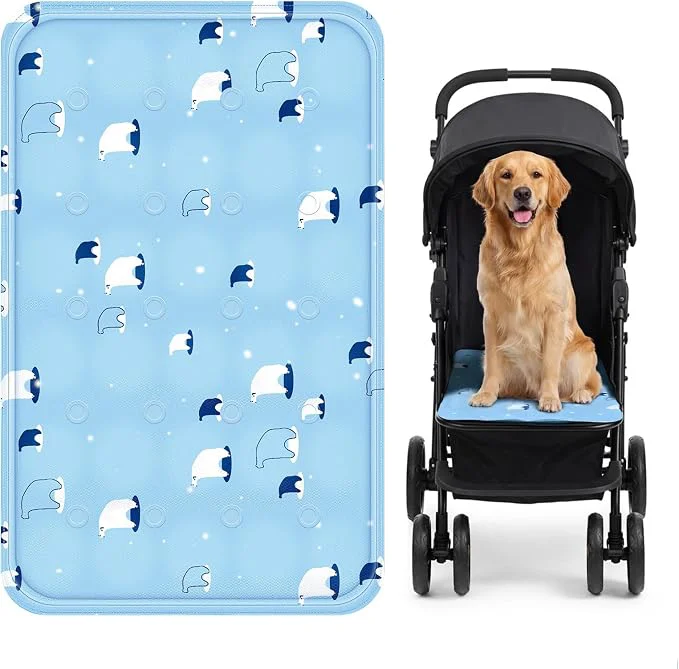 Excellent Nuanchu Dog Stroller Cooling Mat Waterproof Outdoor Pet Cooling Mat Washable Comfortable