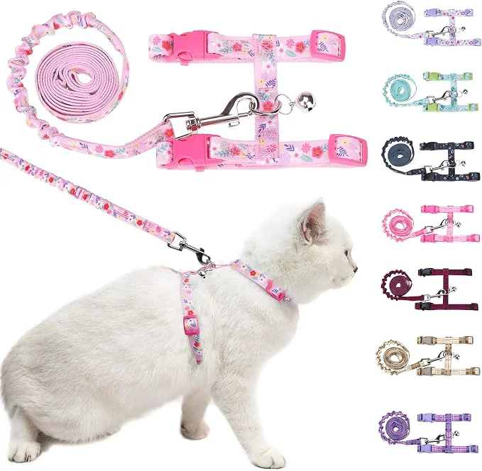 Comfortable BEAUTYZOO Cat Harness and Leash Set Escape Proof Efficient