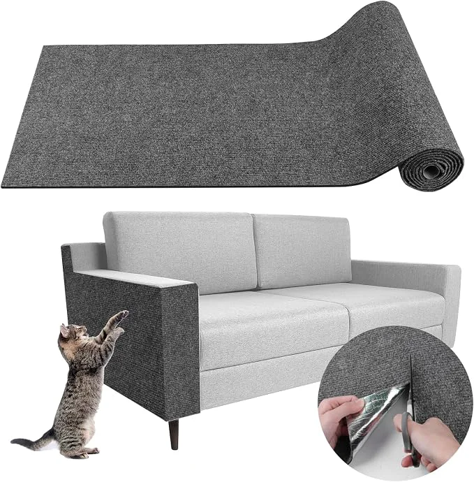 Powerful Climbing Cat Scratcher Mat Trimmable Cat Scratching Post Carpet 157.4 x15.8 Organic