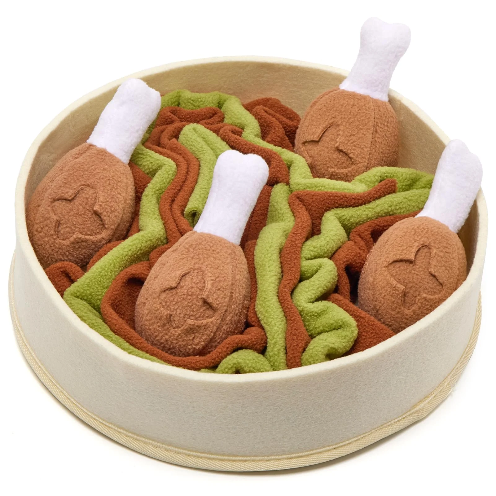 Enhanced Wagorific Dog Enrichment Toy — Interactive Treat Puzzle Squeaky Plush Recycled Materials All Breed Sizes Verified
