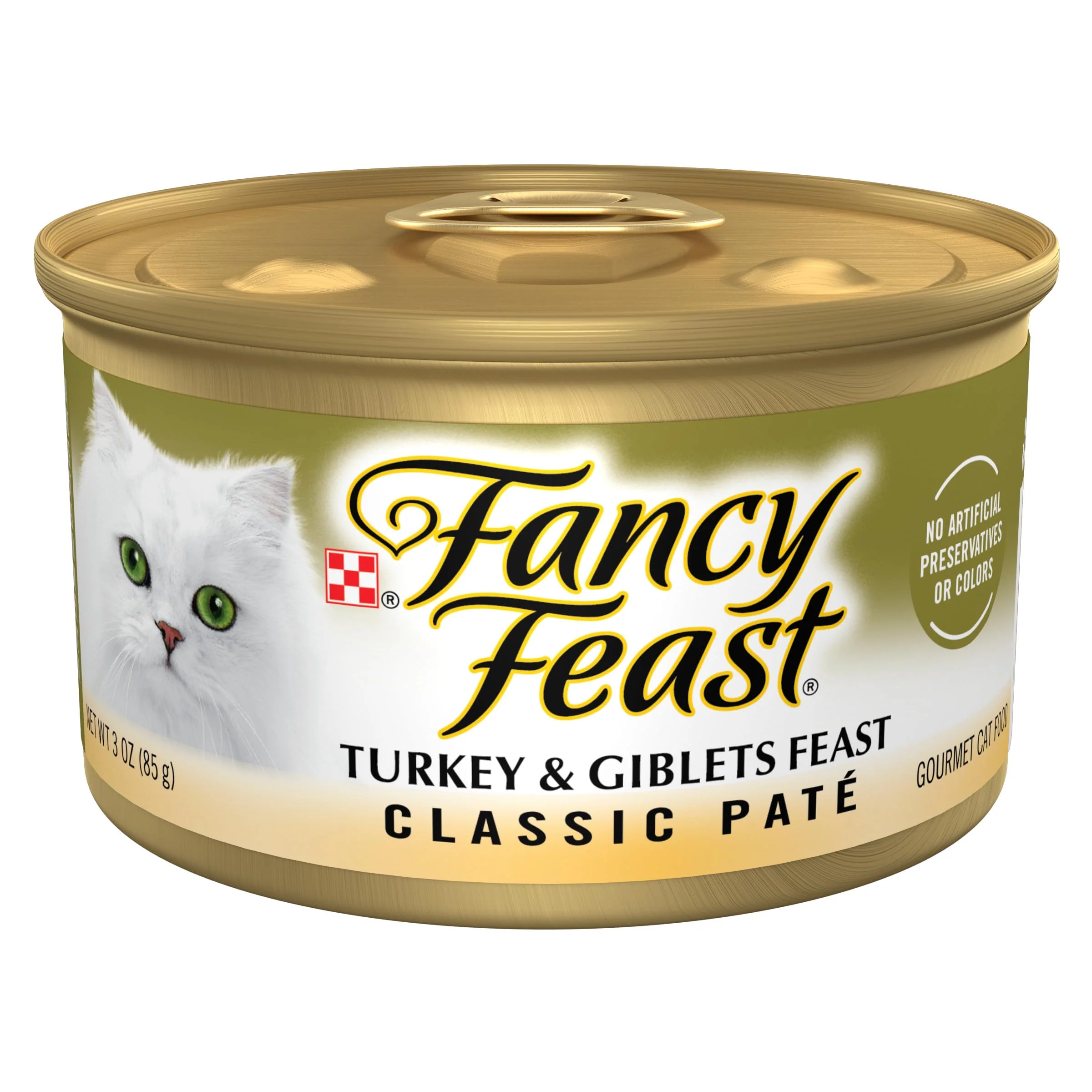 Eco-Friendly Fancy Feast Grain- Pate Turkey Giblets Feast – 24-Pack Wet Cat Food Cans 3 oz Proven