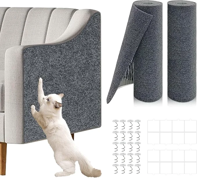 High-Performance 2 Pcs Total 78.8 x15.8 Cat Scratch Mat Cat Scratch Couch Furniture Protector Stylish