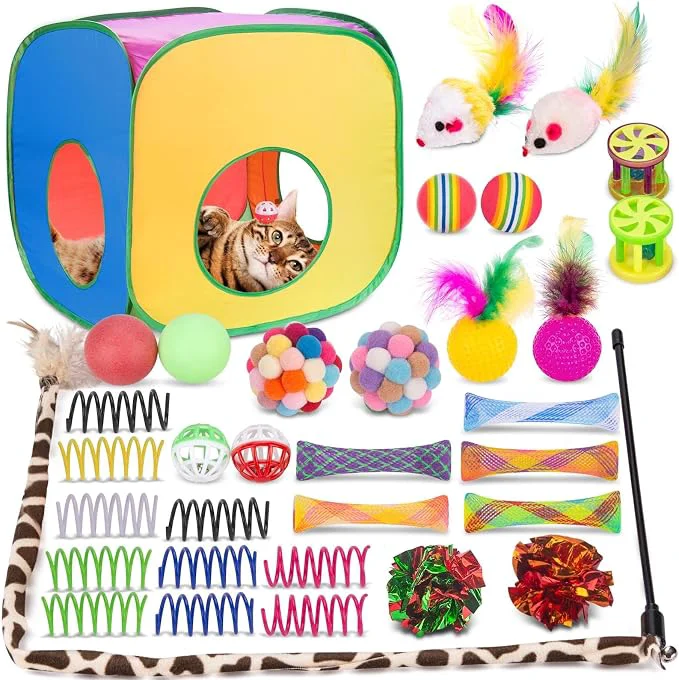 Practical Retro Shaw Cat Toys Interactive Kitten Toys Lightweight