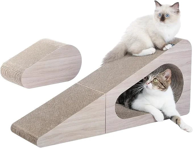 User-Friendly PAWZ Road Cat Scratcher Triangle Cardboard Cat Scratcher 28.3 Large Scratch Proven